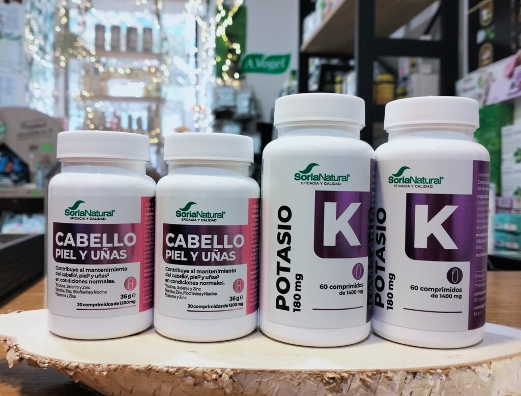 herbolario, potasio, multivitamínico para cabello piel y uñas, suplementos naturales