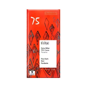 Chocolate Negro Fino 75% Bio Vivani Panamá Bio con azúcar de coco