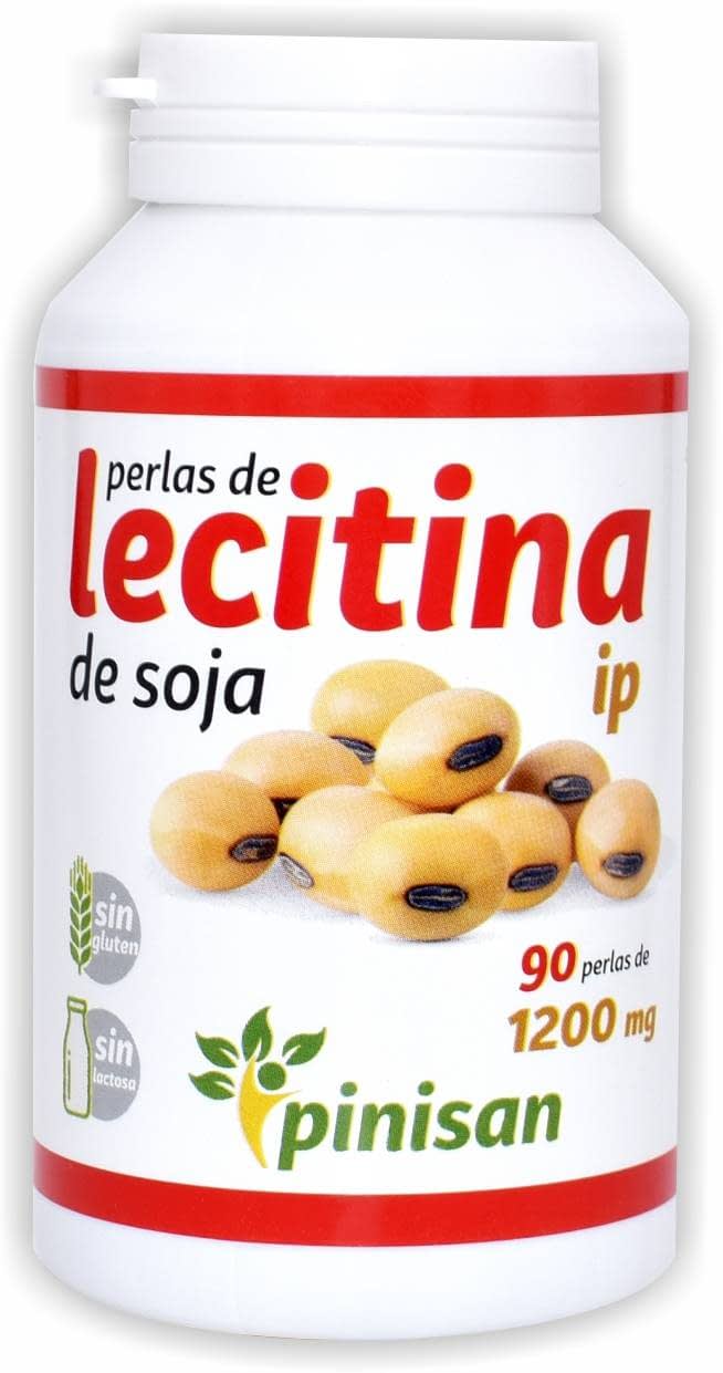 Lecitina de soja Pinisan 120 perlas de 1200 mg complemento alimenticio natural