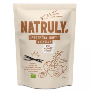 Proteina Whey Vanilla Bio Natruly 350 g batido proteico, suero