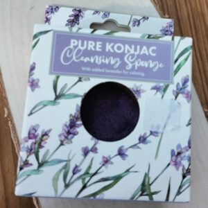 Esponja Facial Konjac Lavanda Limpieza Facial con Lavanda producto natural