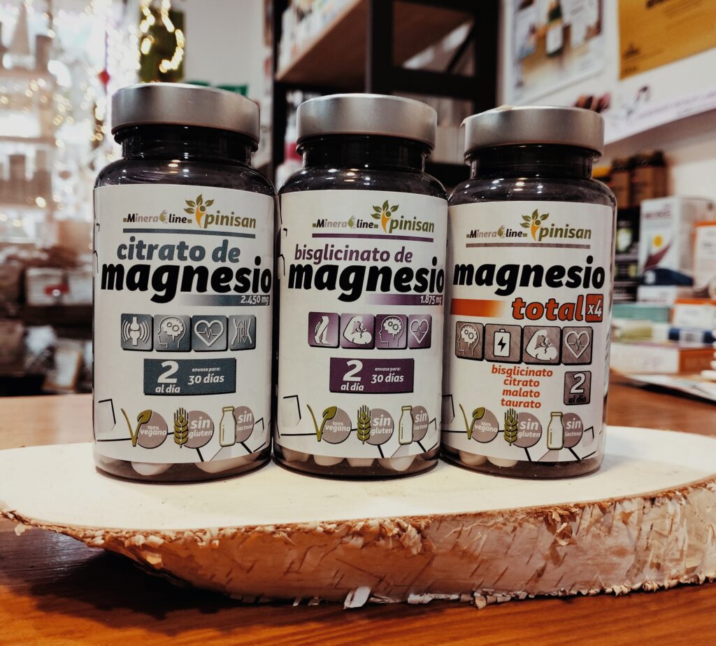 herbolario, productos naturales, citrato de magnesio, bisglicinato de magnesio, malato de magnesio, taurato de magnesio, magnesio total