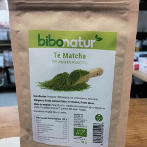 Té Matcha Premium Polvo Bio Bibonatur 70 g
