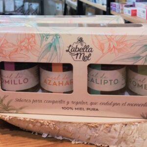 Pack Miel 4 x 50g + Cuchara Madera Labella Mel