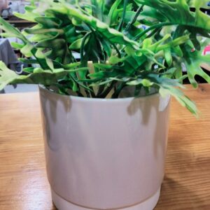 Macetero de Porcelanato Liso 13 cm para flores, plantas y decoración
