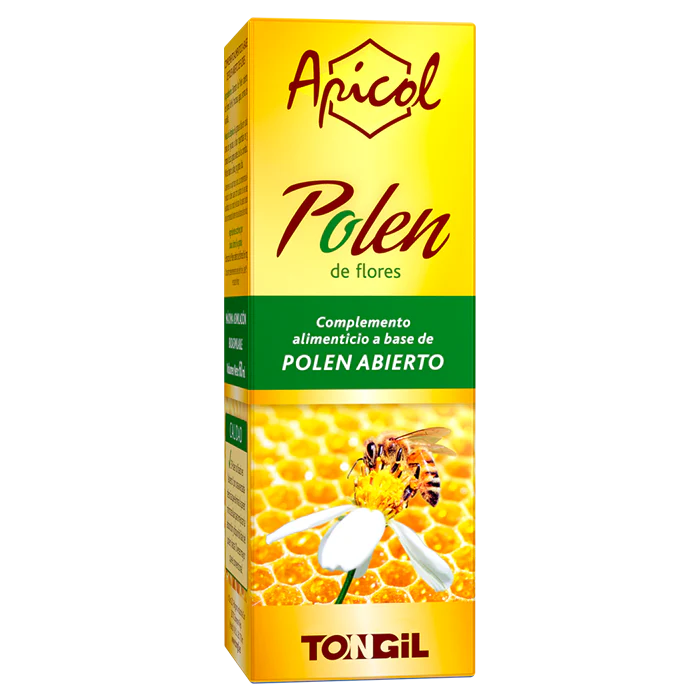 Tongil Apicol Polen Abierto Gotas 60 ml complemento alimenticio de polen de flores