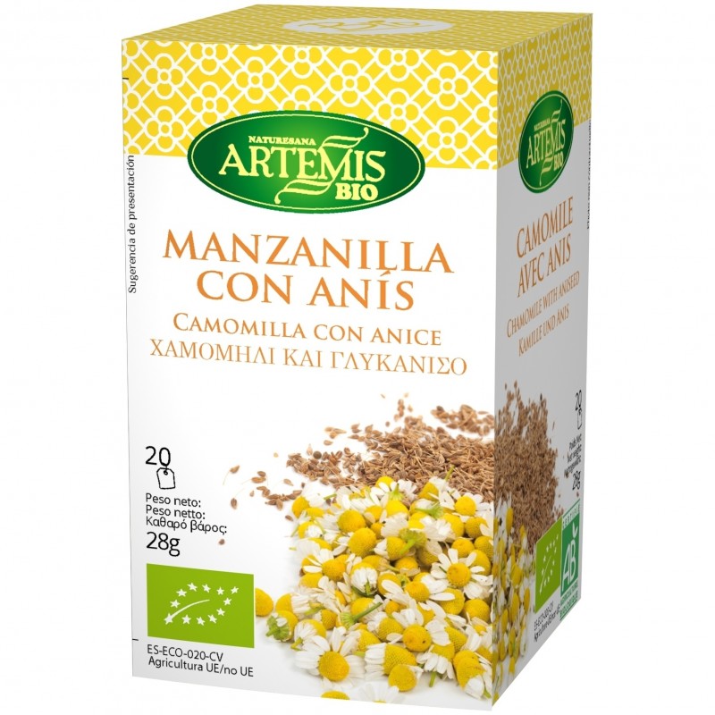 Artemis Infusión de Manzanilla con Anís Bio 20 Bolsitas