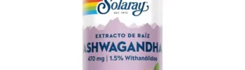 Ashwagandha 470 mg Solaray 60 Cápsulas vegetales
