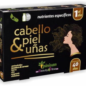 Cabello Piel Uñas laboratorios Pinisan 40 Cápsulas nutrientes específicos