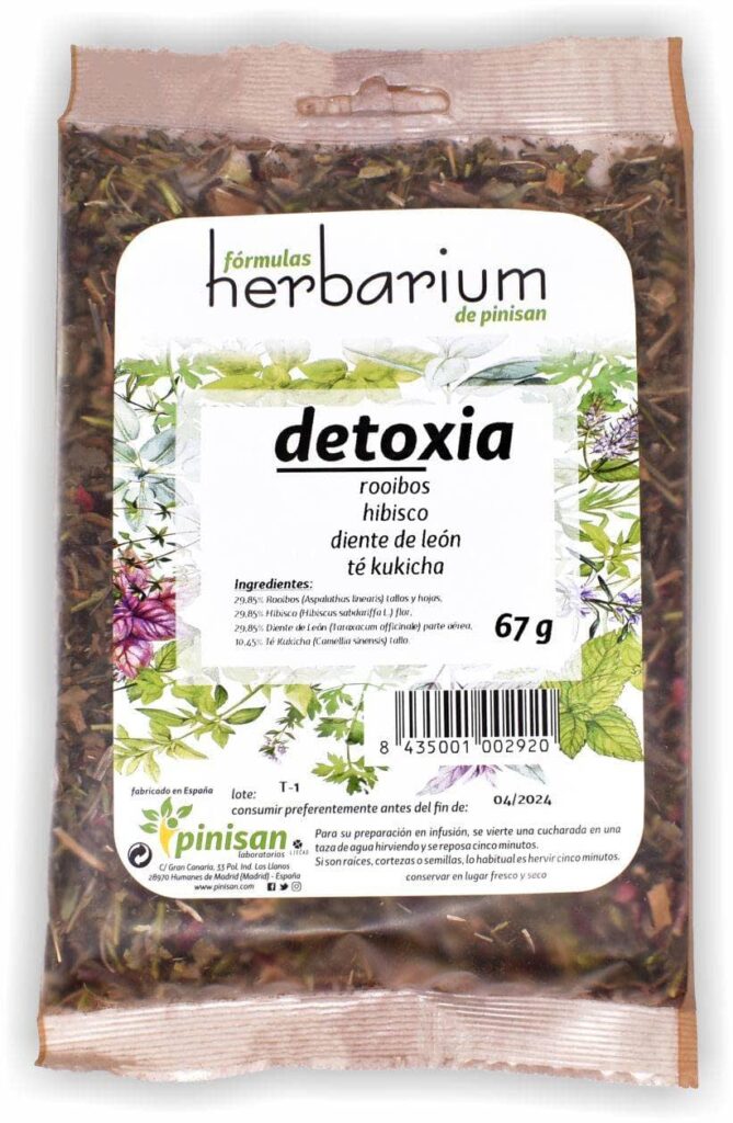 Herbarium Detoxia Pinisan preparado natural de plantas para infusión 67 g