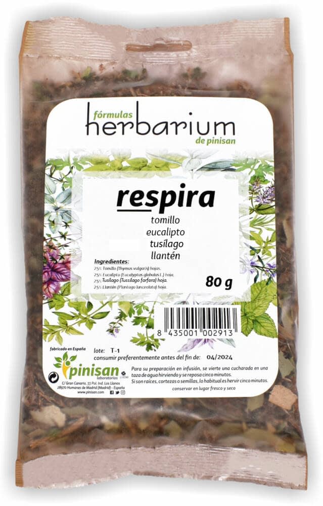 Herbarium Respira Pinisan mezcla natural de plantas para infusión 80 g