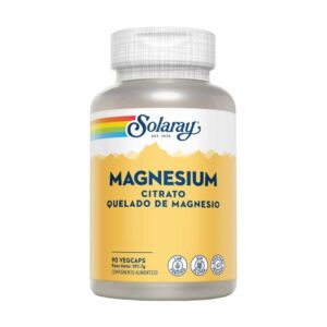 Citrato Quelado de Magnesio Solaray 90 Cápsulas vegetales