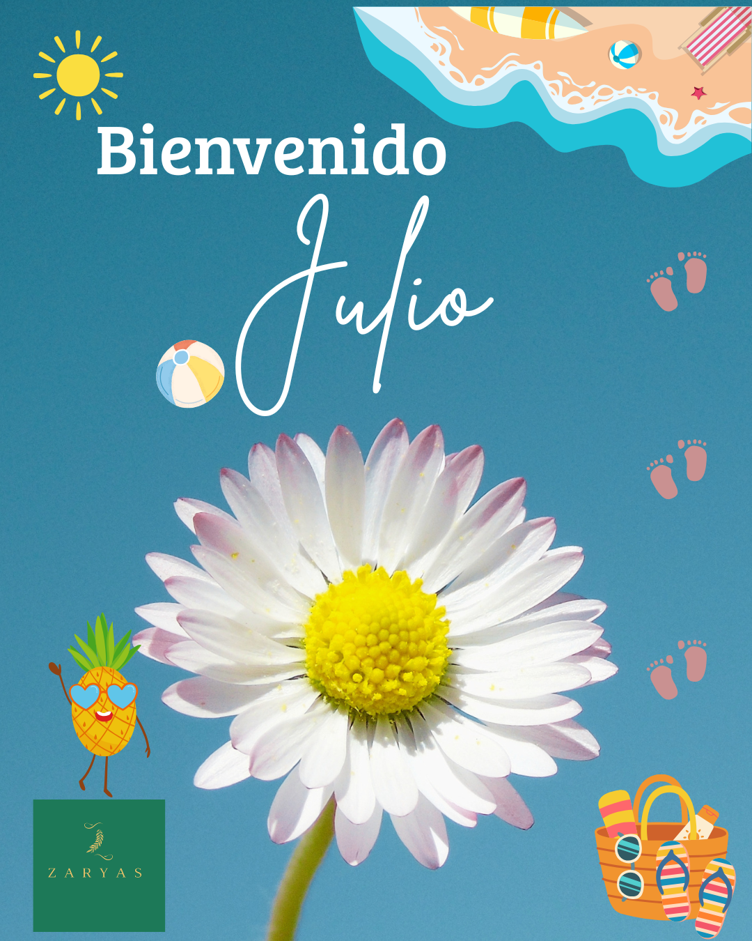 Calendario inspirador de julio de 2026