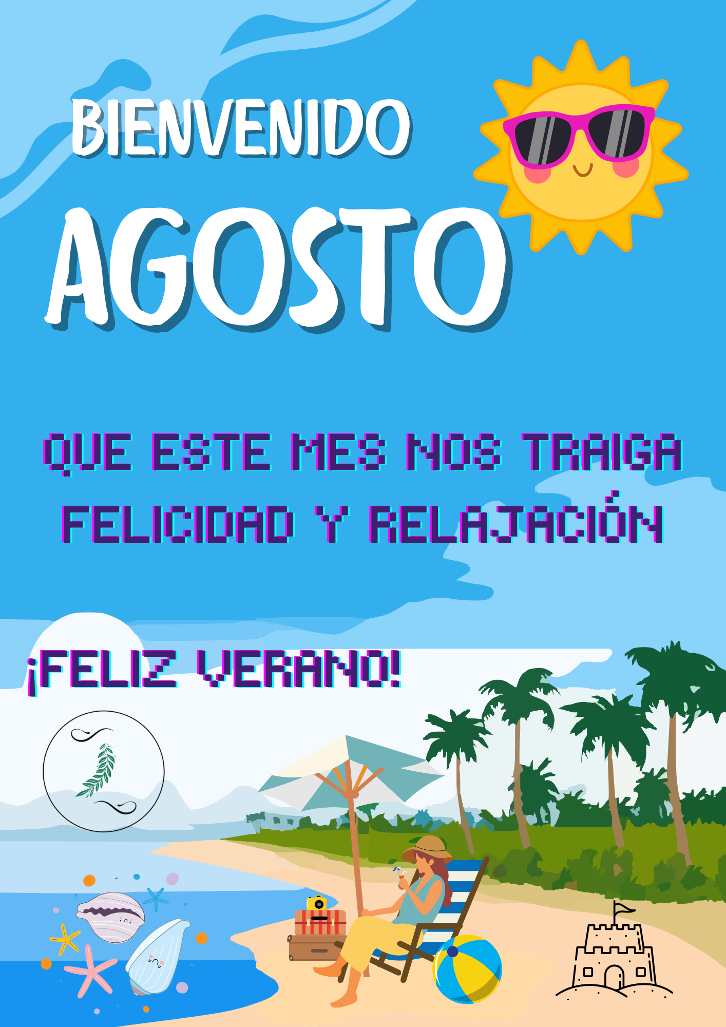 Calendario inspirador de agosto de 2026